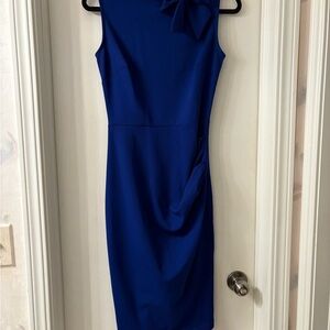 Elegant Blue Sleeveless Dress